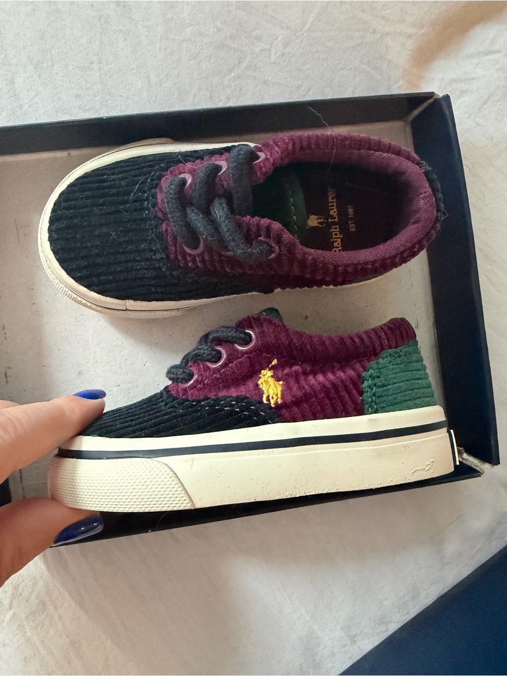 Polo by Ralph Lauren Kids Corduroy Sneakers Size 4